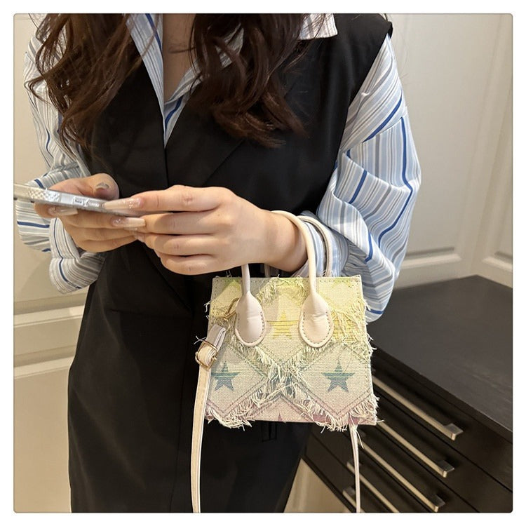 Sac Denim Effrangé